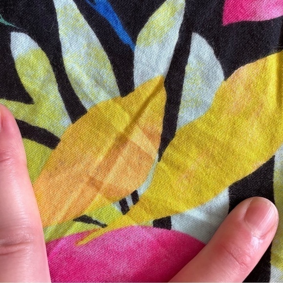 NEW NWT VICTORIAS SECRET VS PINK Sleep Boxy Tropical Leaves Floral Multi Pajamas - Picture 11 of 12